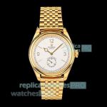 Swiss Replica PPM Gain Weight Rolex Oyster Perpetual 1908 White Dial Yellow Gold Watch 